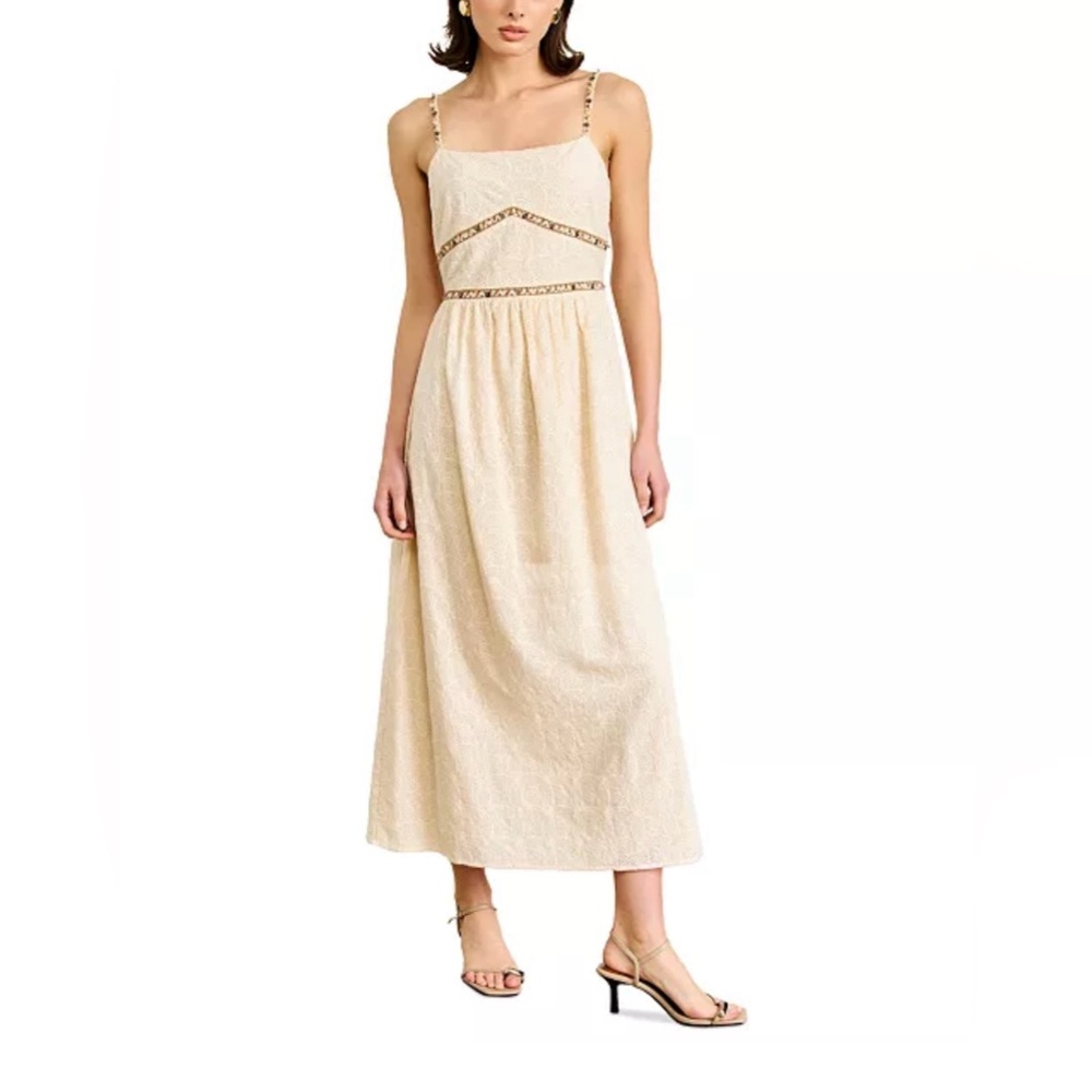 NWT Line & Dot Aurelia Embroidered Cotton Sleeveless Maxi Dress